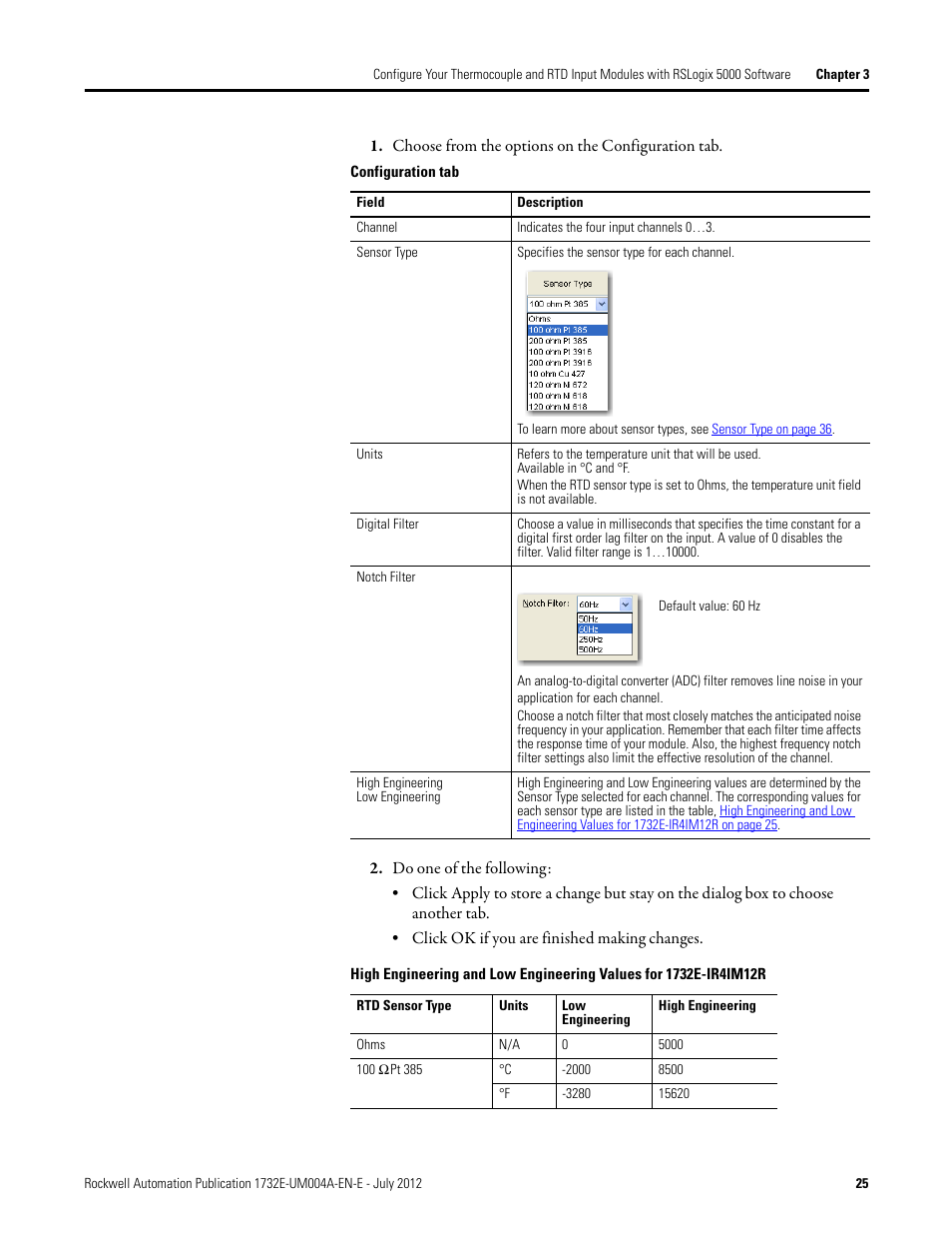 Rockwell Automation 1732E-IR4IM12R ArmorBlock Dual-Port EtherNet/IP 4-Point Thermocouple and RTD User Manual | Page 33 / 86