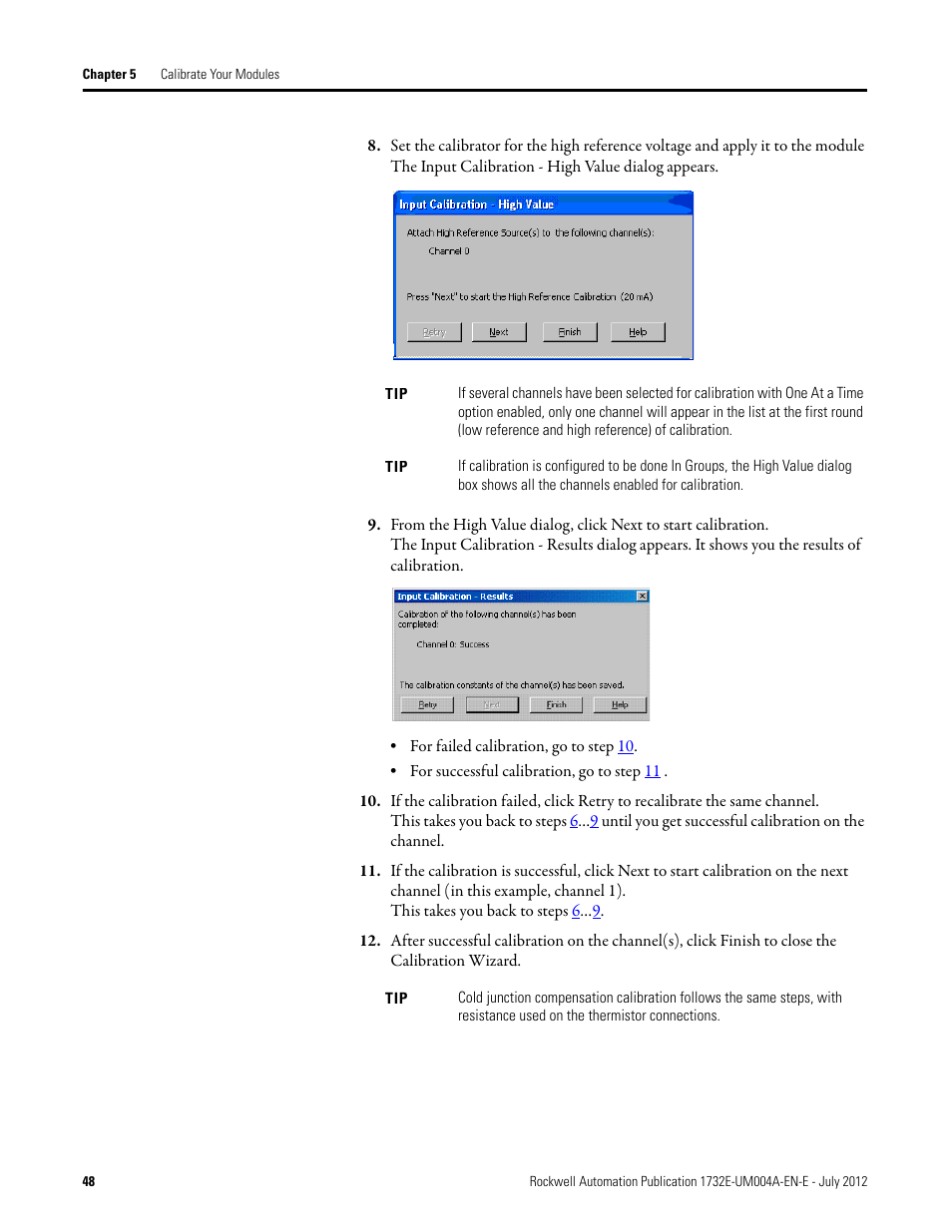 Rockwell Automation 1732E-IR4IM12R ArmorBlock Dual-Port EtherNet/IP 4-Point Thermocouple and RTD User Manual | Page 56 / 86