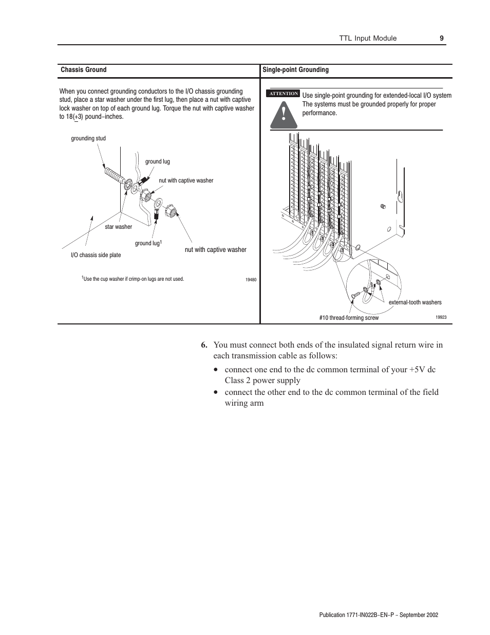 Rockwell Automation 1771-IGD TTL Input Module Installation Instructions User Manual | Page 9 / 12