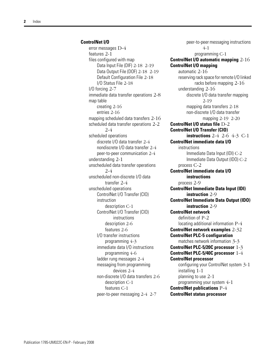 Rockwell Automation 1785-Lx0C15 ControlNet PLC-5 Programmable Controllers User Manual User Manual | Page 138 / 148