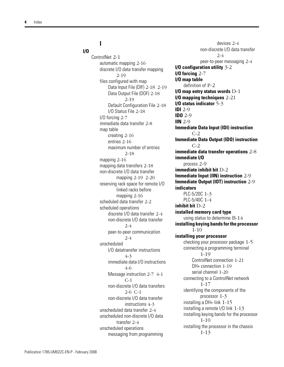 Rockwell Automation 1785-Lx0C15 ControlNet PLC-5 Programmable Controllers User Manual User Manual | Page 140 / 148