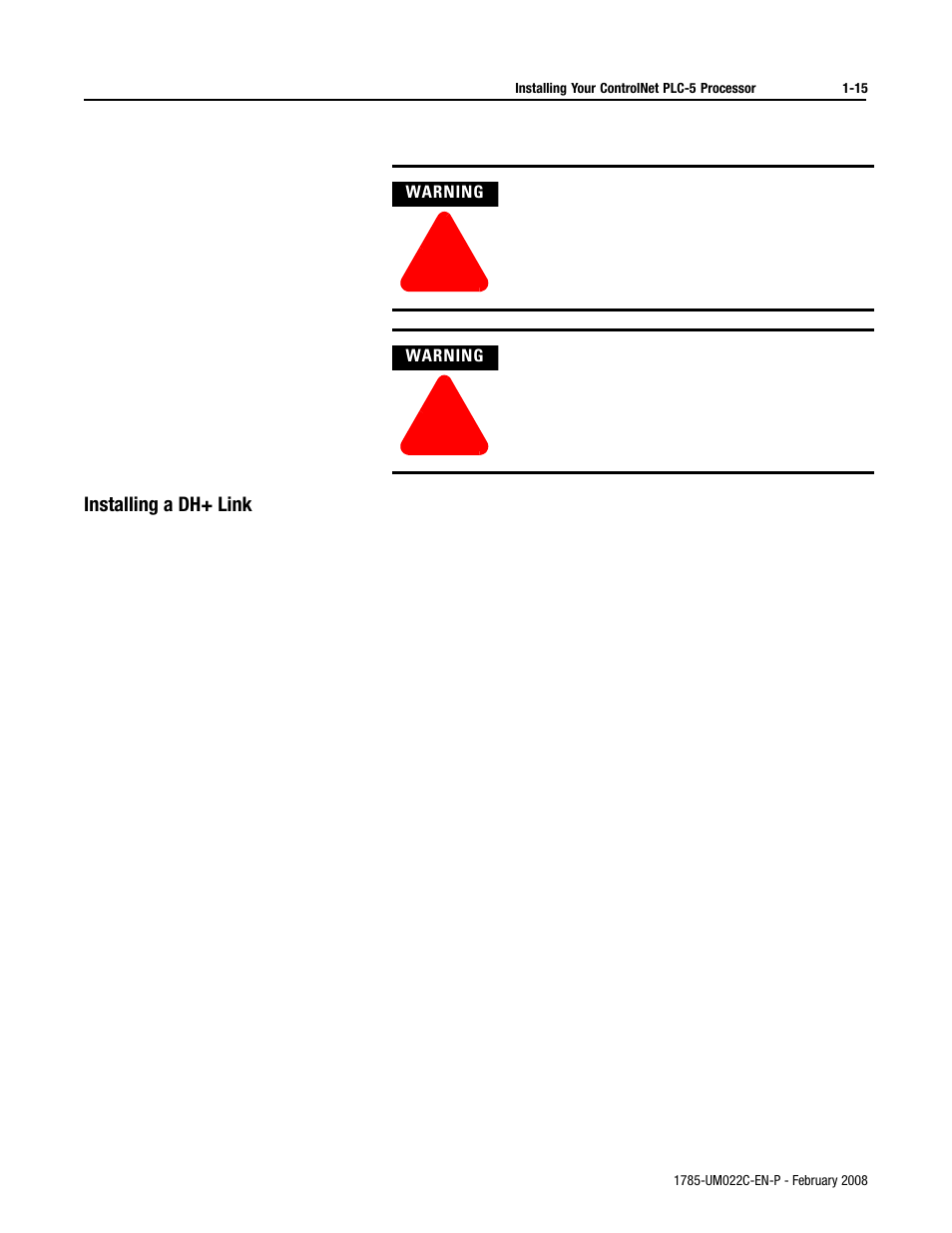 Rockwell Automation 1785-Lx0C15 ControlNet PLC-5 Programmable Controllers User Manual User Manual | Page 27 / 148