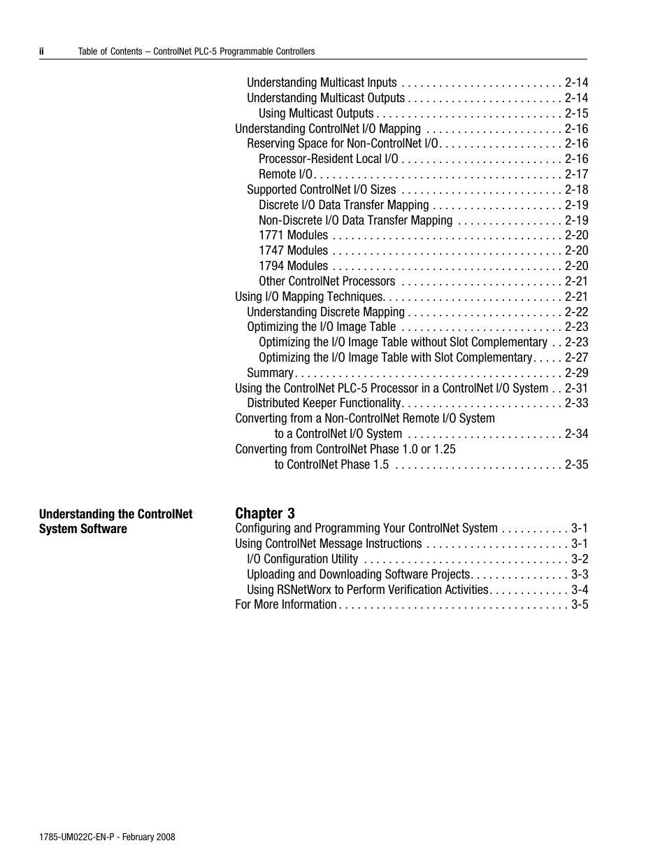 Rockwell Automation 1785-Lx0C15 ControlNet PLC-5 Programmable Controllers User Manual User Manual | Page 6 / 148