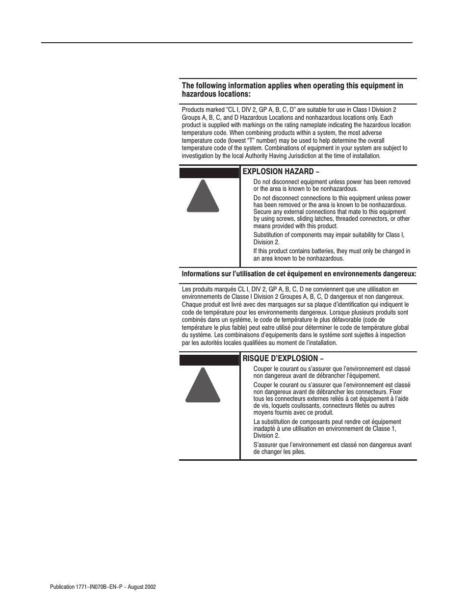 Rockwell Automation 1771-ID16 SERIES B Install Instr ac/dc (120V)Isolated Input User Manual | Page 12 / 16