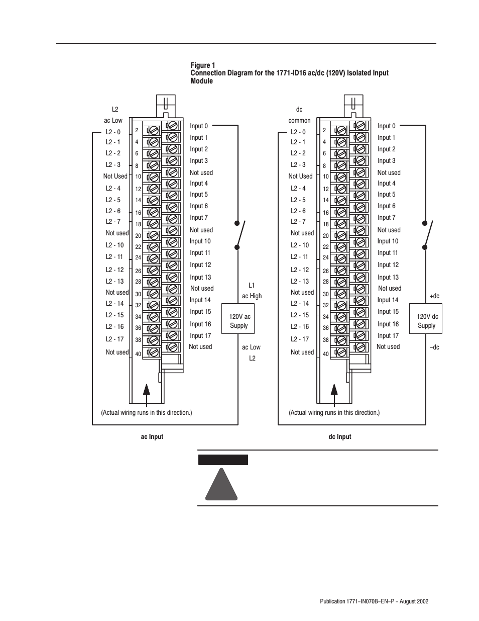 Rockwell Automation 1771-ID16 SERIES B Install Instr ac/dc (120V)Isolated Input User Manual | Page 9 / 16