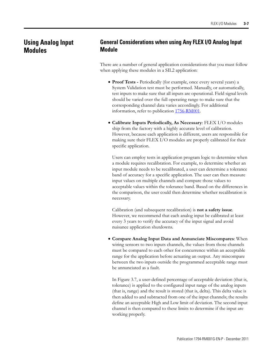 Using analog input modules | Rockwell Automation 1794 FLEX I/O System with ControlLogix for SIL2 User Manual | Page 29 / 60