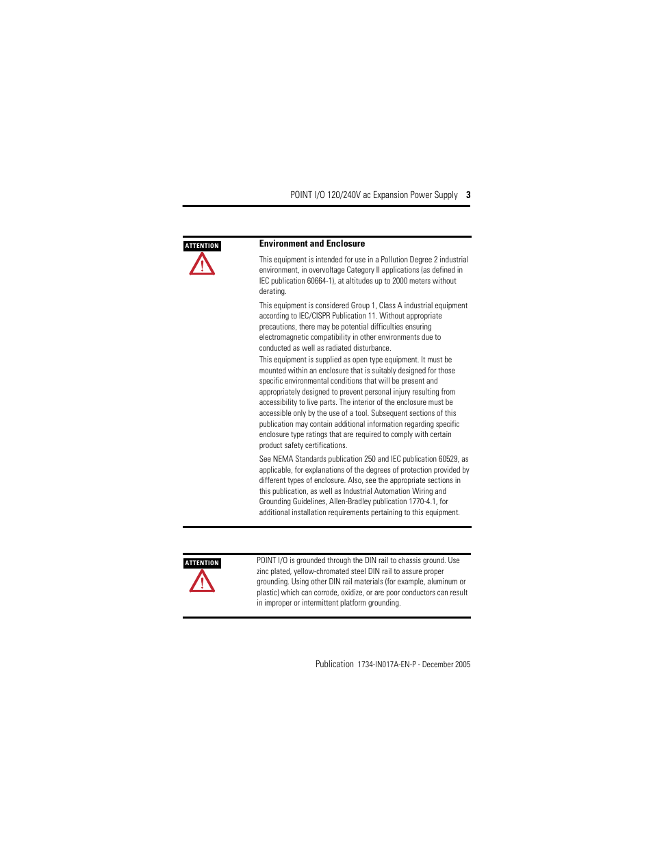 Rockwell Automation 1734-EPAC POINT I/O ac Power Supply User Manual | Page 3 / 16