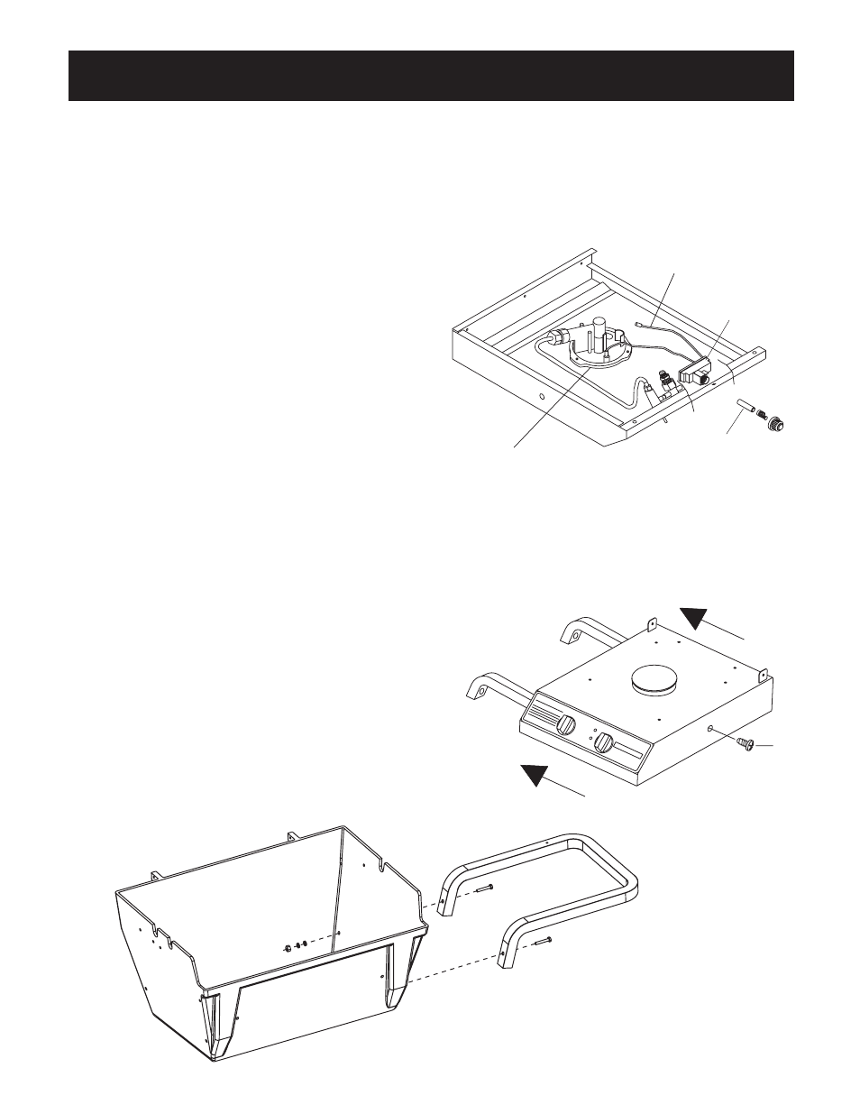 Igniter assembly, Urner, Ssembly instructions | Preassembly, Grill pull handle, Positioning side burner | Broilmaster DPSBSS User Manual | Page 6 / 16