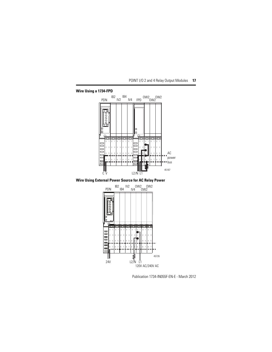 Rockwell Automation 1734-OW2_OW4, Series C Point I/O 2 and 4 Relay Output Modules User Manual | Page 17 / 24