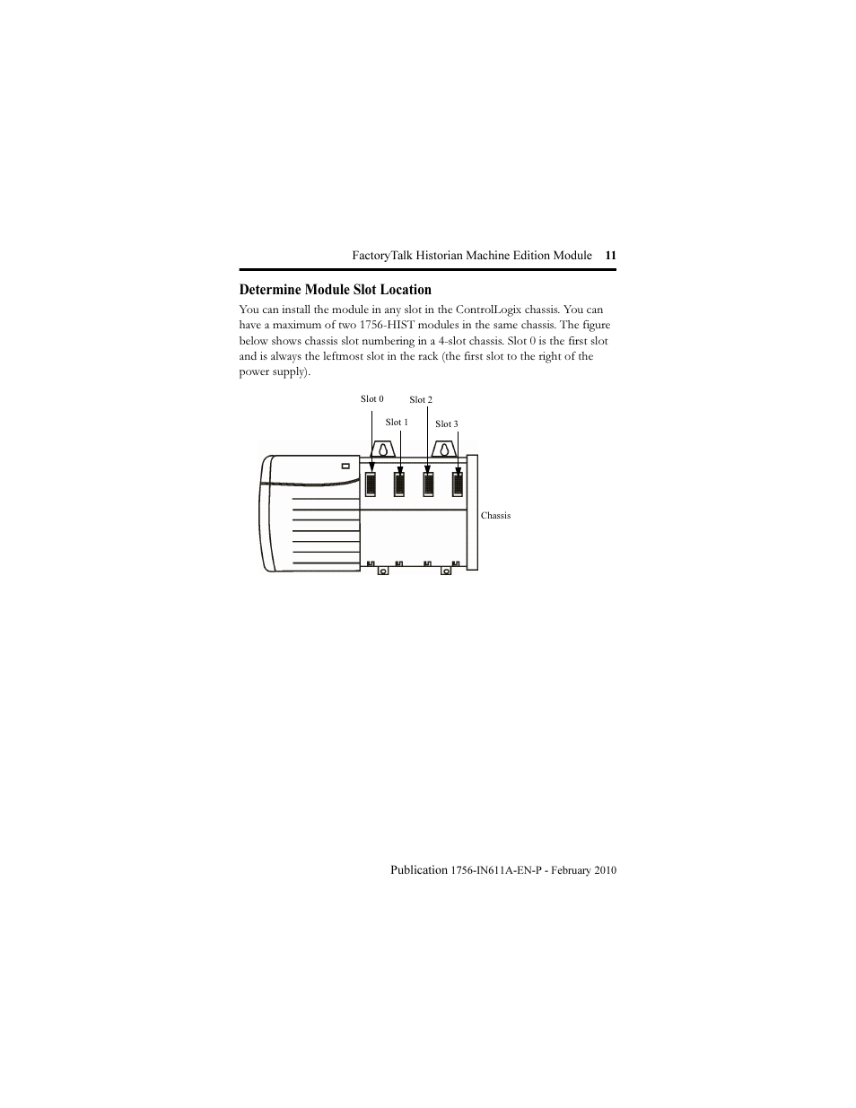 Determine module slot location | Rockwell Automation 1756-HIST2G FactoryTalk Historian ME 2.1 Installation Instructions User Manual | Page 11 / 26