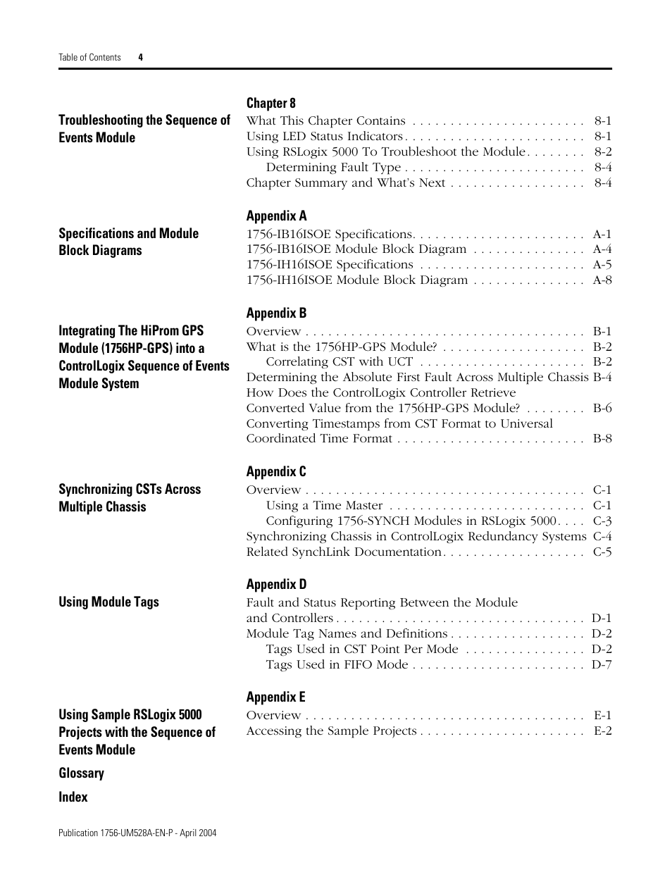 Rockwell Automation 1756-IH16ISOE ControlLogix Sequence of Events Module User Manual | Page 10 / 160
