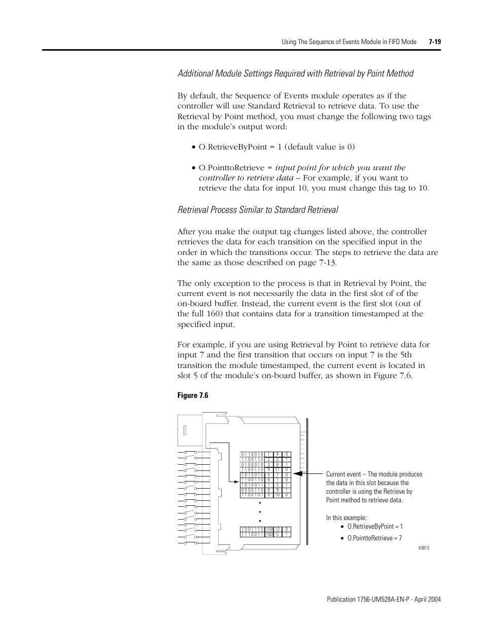 Retrieval process similar to standard retrieval | Rockwell Automation 1756-IH16ISOE ControlLogix Sequence of Events Module User Manual | Page 105 / 160