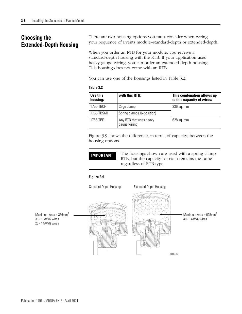 Choosing the extended-depth housing, Choosing the extended-depth housing -8 | Rockwell Automation 1756-IH16ISOE ControlLogix Sequence of Events Module User Manual | Page 34 / 160