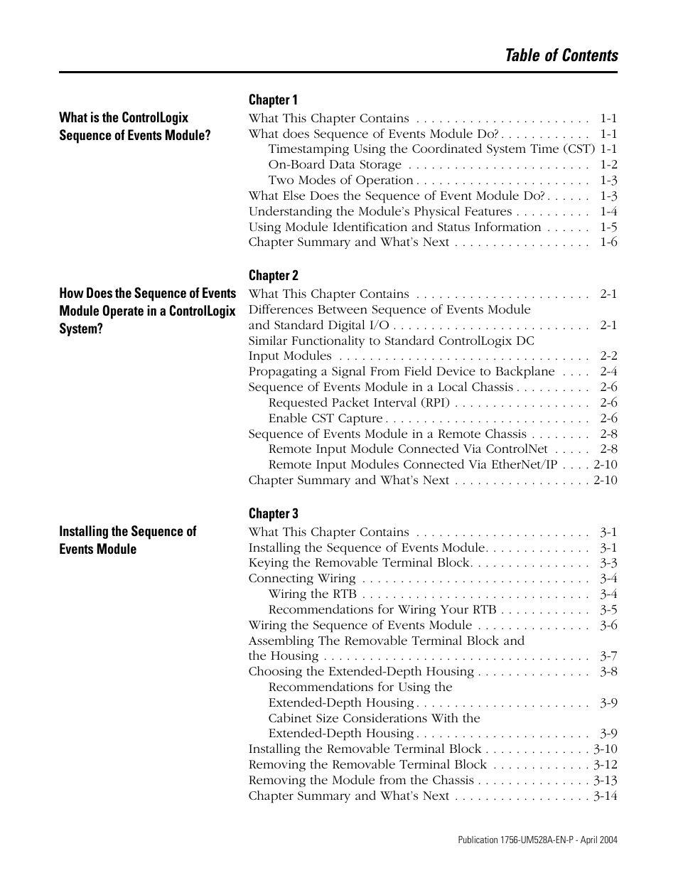 Rockwell Automation 1756-IH16ISOE ControlLogix Sequence of Events Module User Manual | Page 7 / 160