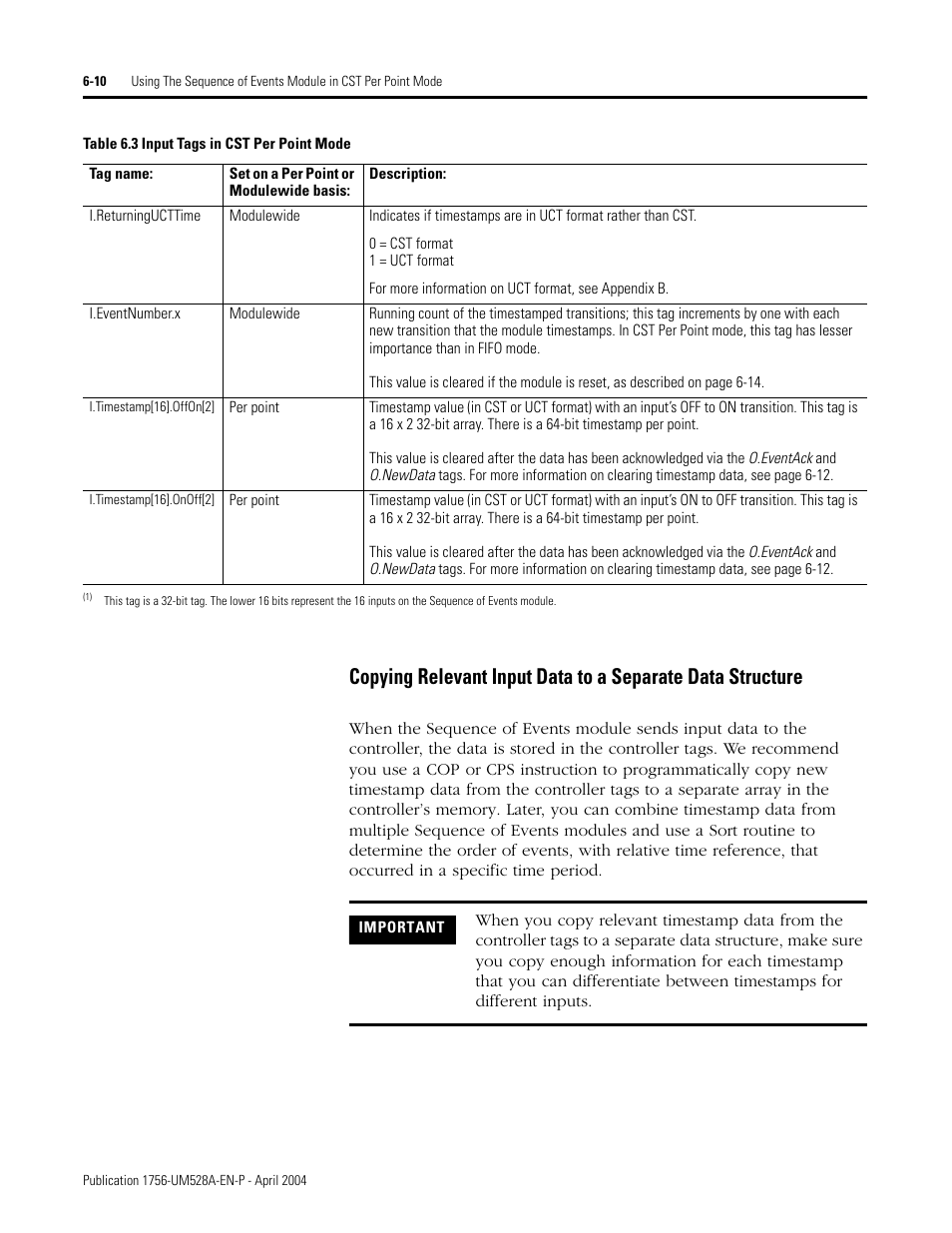 Rockwell Automation 1756-IH16ISOE ControlLogix Sequence of Events Module User Manual | Page 82 / 160