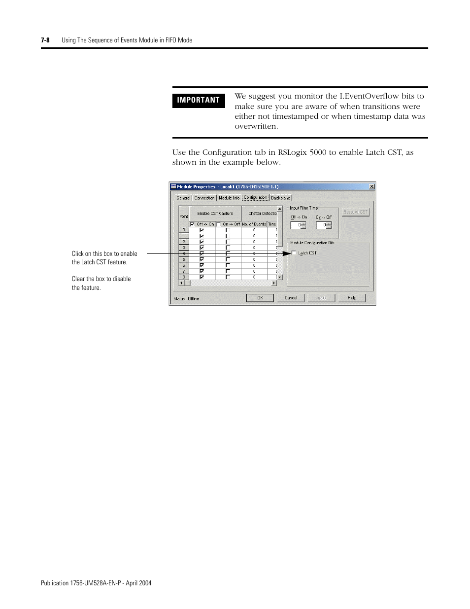 Rockwell Automation 1756-IH16ISOE ControlLogix Sequence of Events Module User Manual | Page 94 / 160
