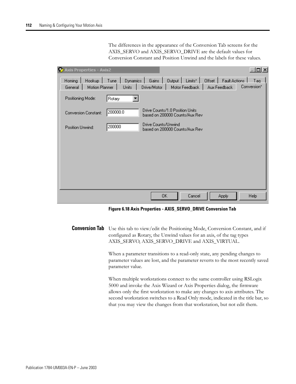 Conversion tab | Rockwell Automation 1784-PM16SE SoftLogix Motion Card Setup and Configuration Manual User Manual | Page 120 / 451