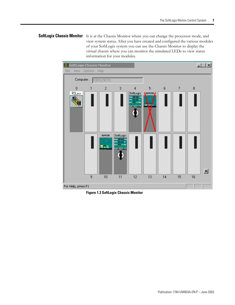 Softlogix chassis monitor | Rockwell Automation 1784-PM16SE SoftLogix Motion Card Setup and Configuration Manual User Manual | Page 15 / 451