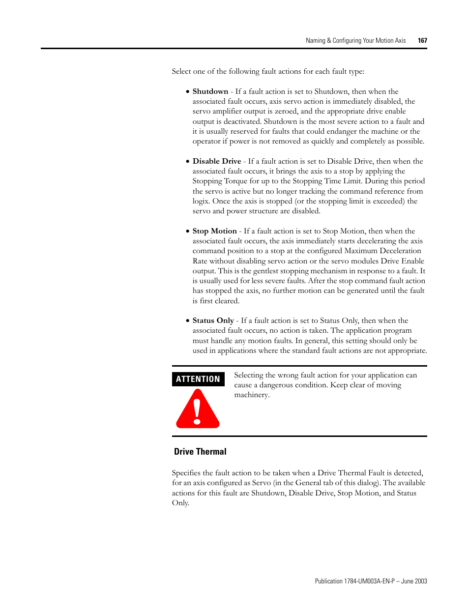 Drive thermal | Rockwell Automation 1784-PM16SE SoftLogix Motion Card Setup and Configuration Manual User Manual | Page 175 / 451