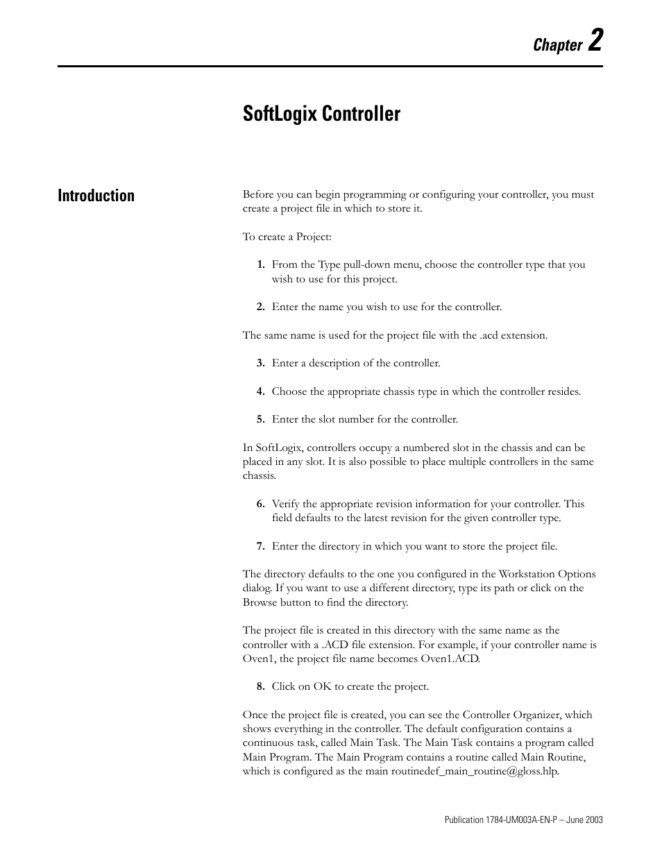 Chapter 2, Softlogix controller, Introduction | Chapter | Rockwell Automation 1784-PM16SE SoftLogix Motion Card Setup and Configuration Manual User Manual | Page 21 / 451