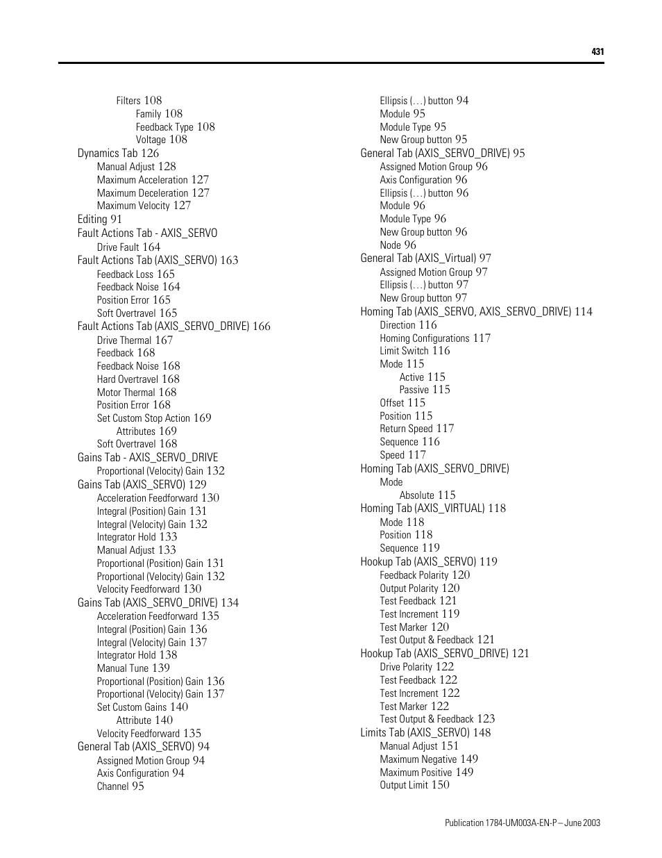 Rockwell Automation 1784-PM16SE SoftLogix Motion Card Setup and Configuration Manual User Manual | Page 439 / 451