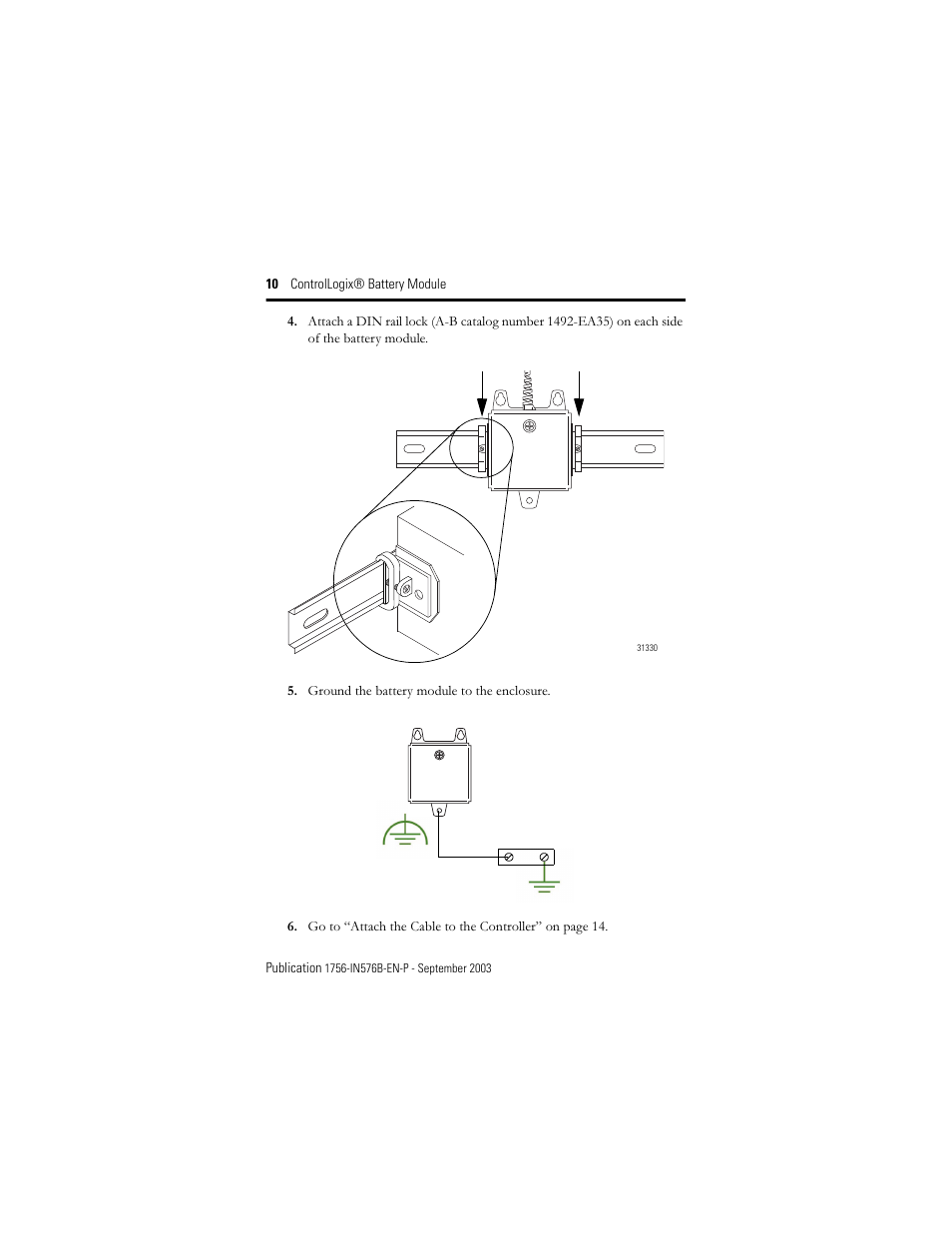 Rockwell Automation 1756-BATM ControlLogix Battery Module Installation Instructions User Manual | Page 10 / 32