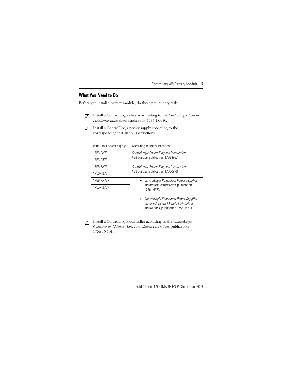 What you need to do | Rockwell Automation 1756-BATM ControlLogix Battery Module Installation Instructions User Manual | Page 5 / 32