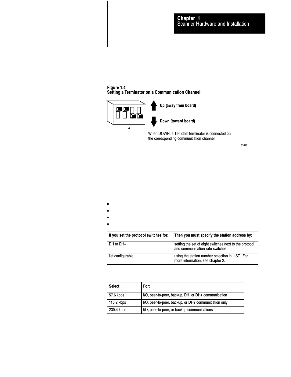 Scanner hardware and installation chapter 1 | Rockwell Automation 1775-S5_SR5,D17756.5.5 User Manual  PLC-3 FAMILY I/0 User Manual | Page 16 / 181