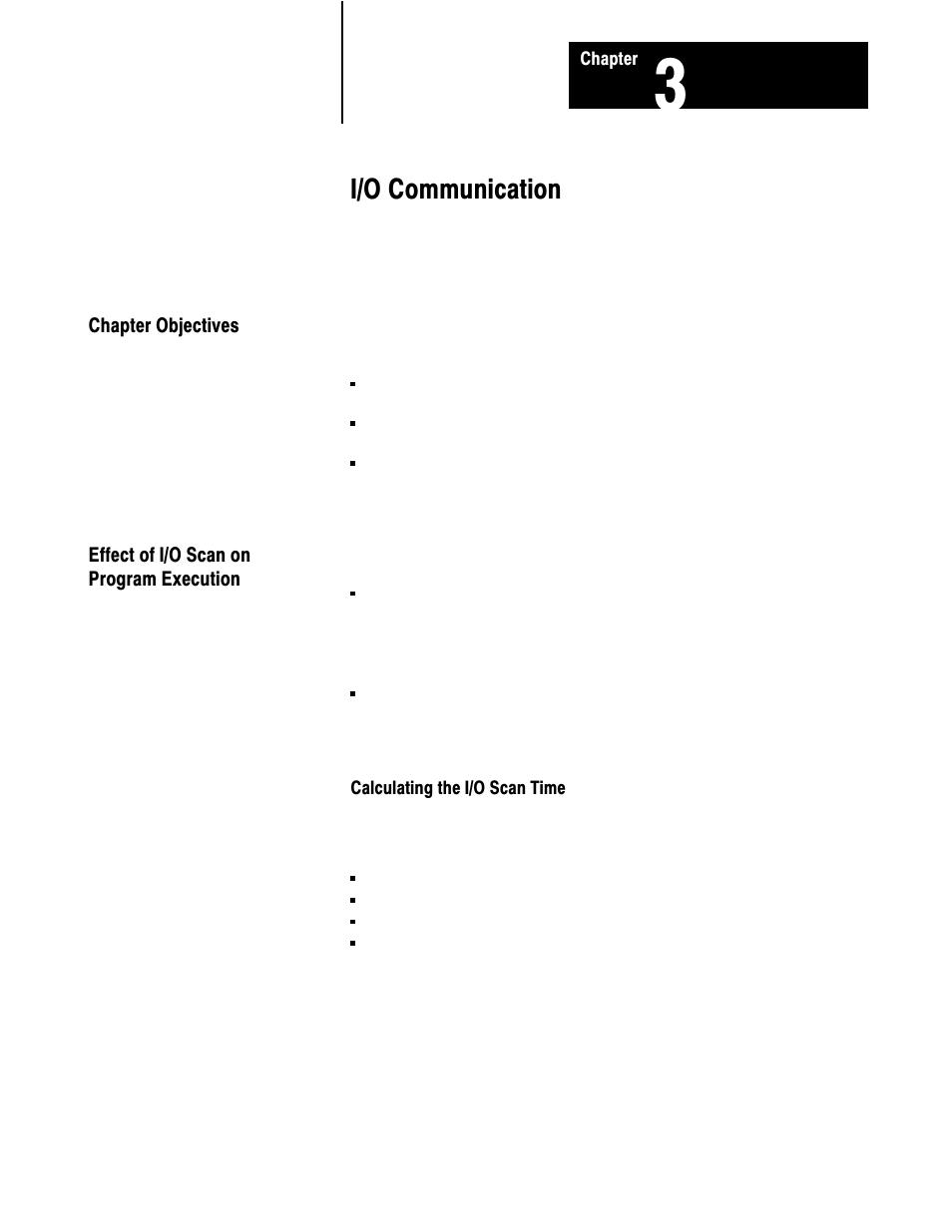 3 - i/o communication, I/o communication | Rockwell Automation 1775-S5_SR5,D17756.5.5 User Manual  PLC-3 FAMILY I/0 User Manual | Page 49 / 181