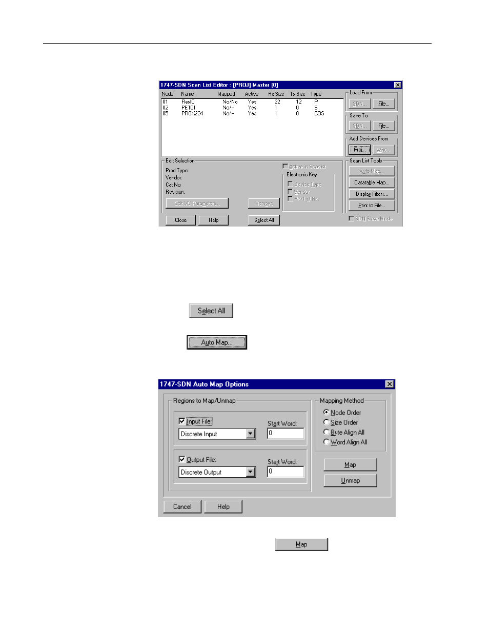 Automapping the network | Rockwell Automation DeviceNet SEMINAR LAB EX User Manual | Page 22 / 71