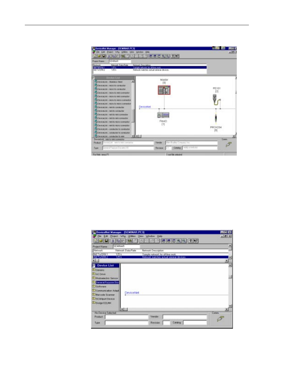 Going online | Rockwell Automation DeviceNet SEMINAR LAB EX User Manual | Page 28 / 71