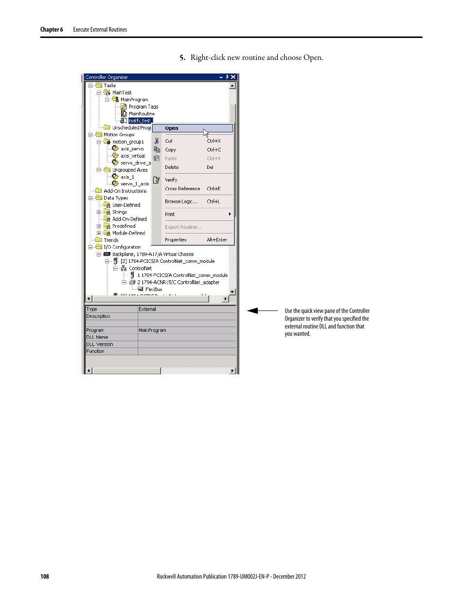 Rockwell Automation 1789-L10_L30_L60 SoftLogix 5800 System User Manual User Manual | Page 108 / 268