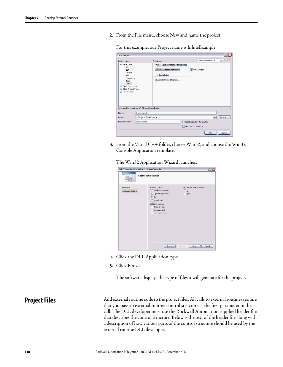 Project files | Rockwell Automation 1789-L10_L30_L60 SoftLogix 5800 System User Manual User Manual | Page 118 / 268