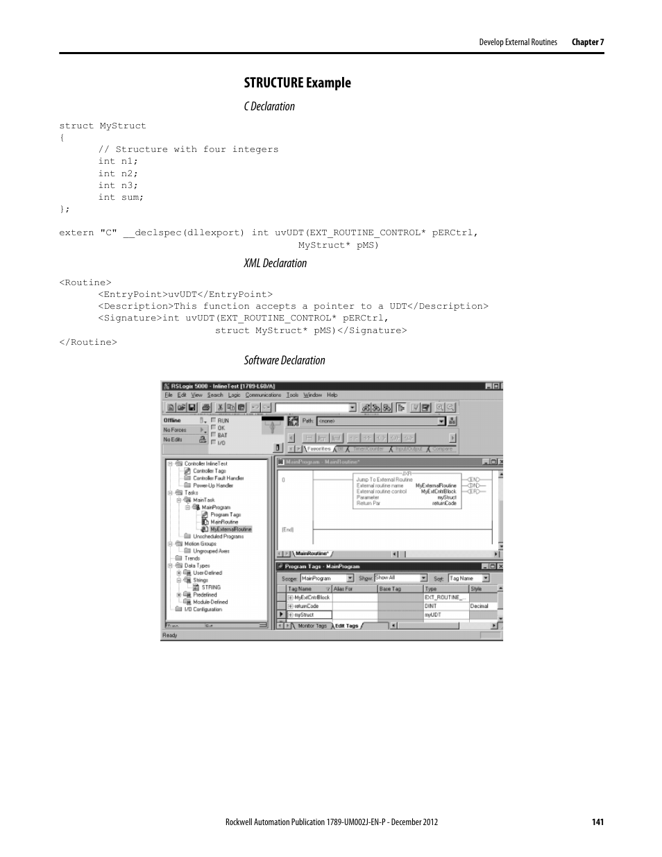Structure example | Rockwell Automation 1789-L10_L30_L60 SoftLogix 5800 System User Manual User Manual | Page 141 / 268