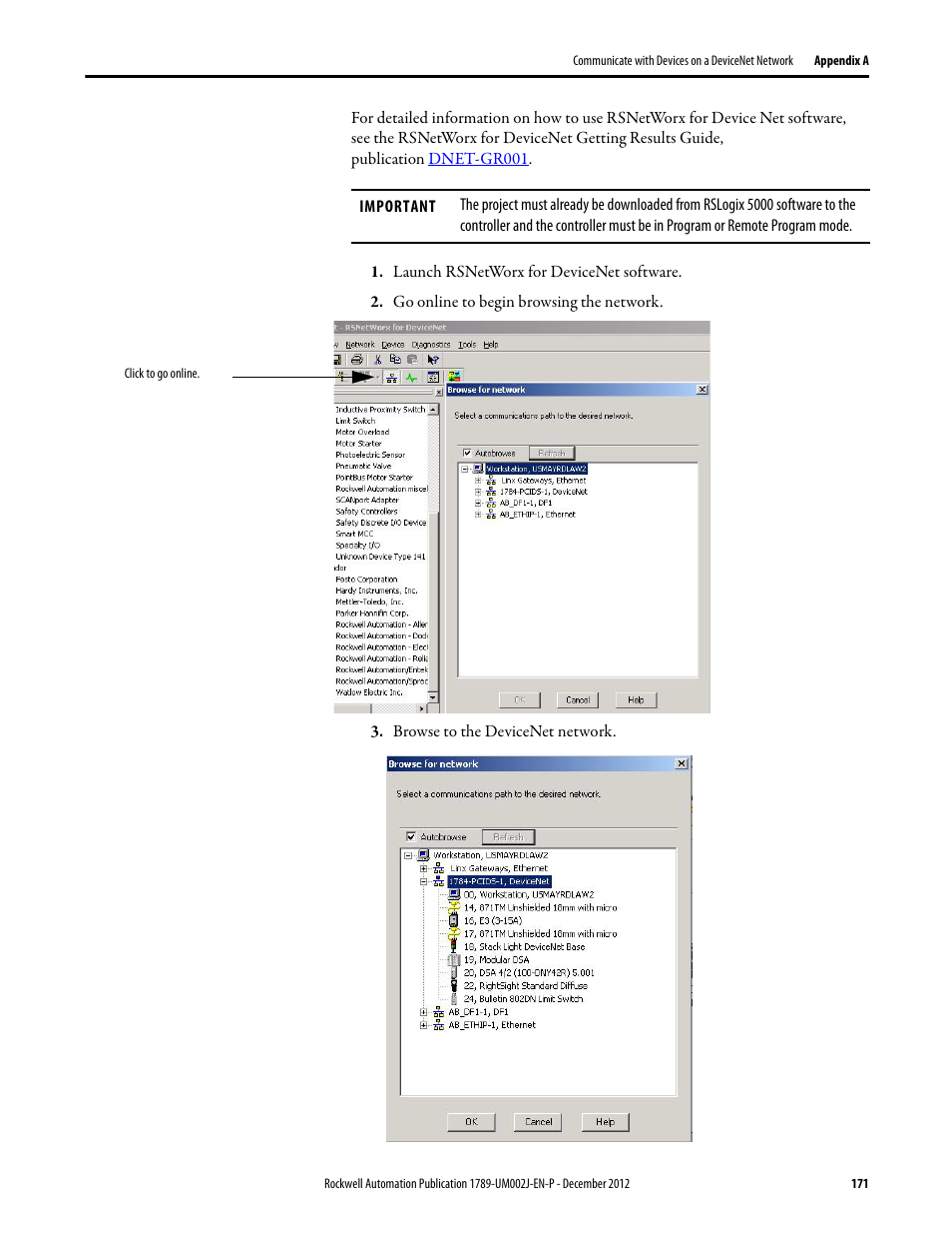 Rockwell Automation 1789-L10_L30_L60 SoftLogix 5800 System User Manual User Manual | Page 171 / 268