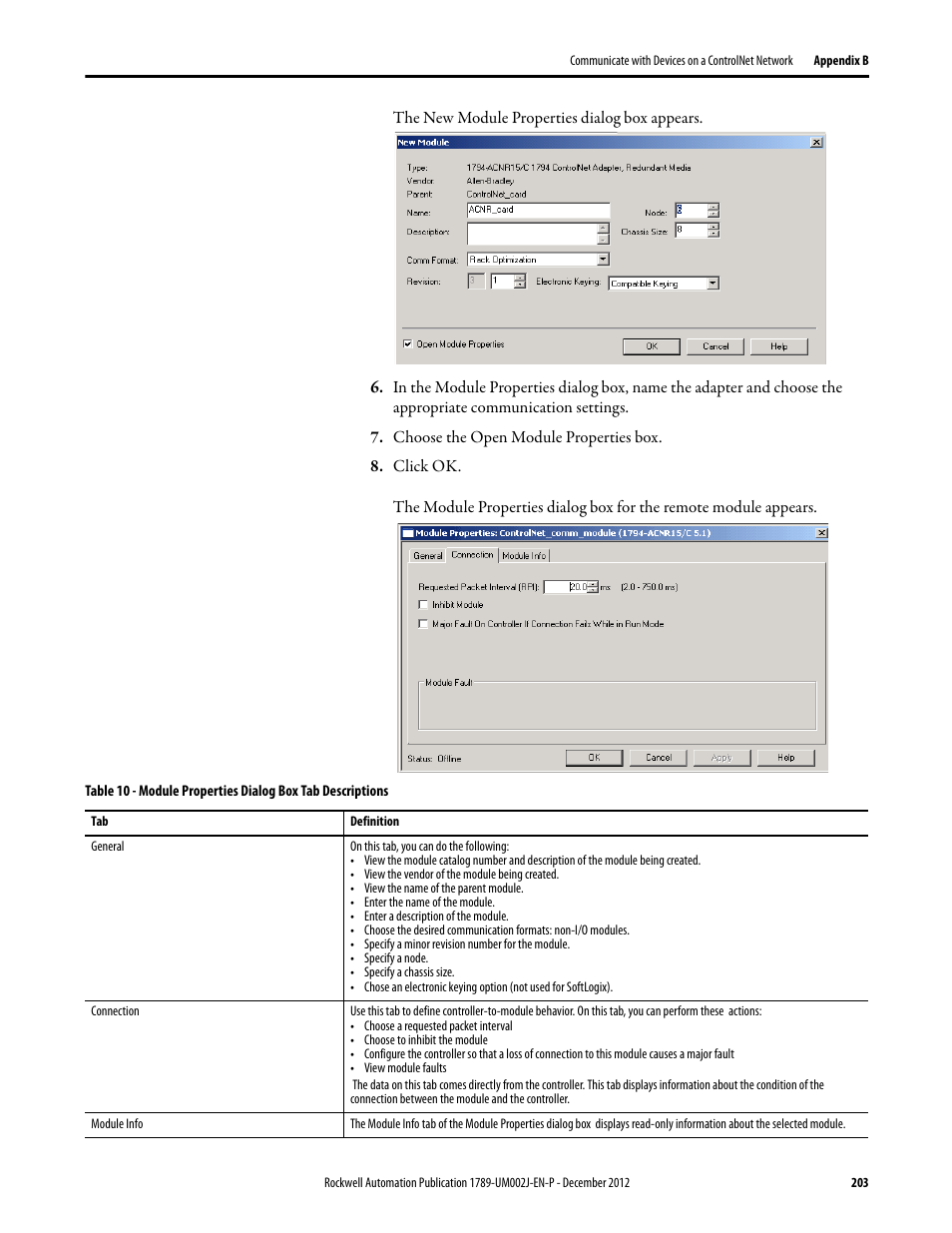 Rockwell Automation 1789-L10_L30_L60 SoftLogix 5800 System User Manual User Manual | Page 203 / 268