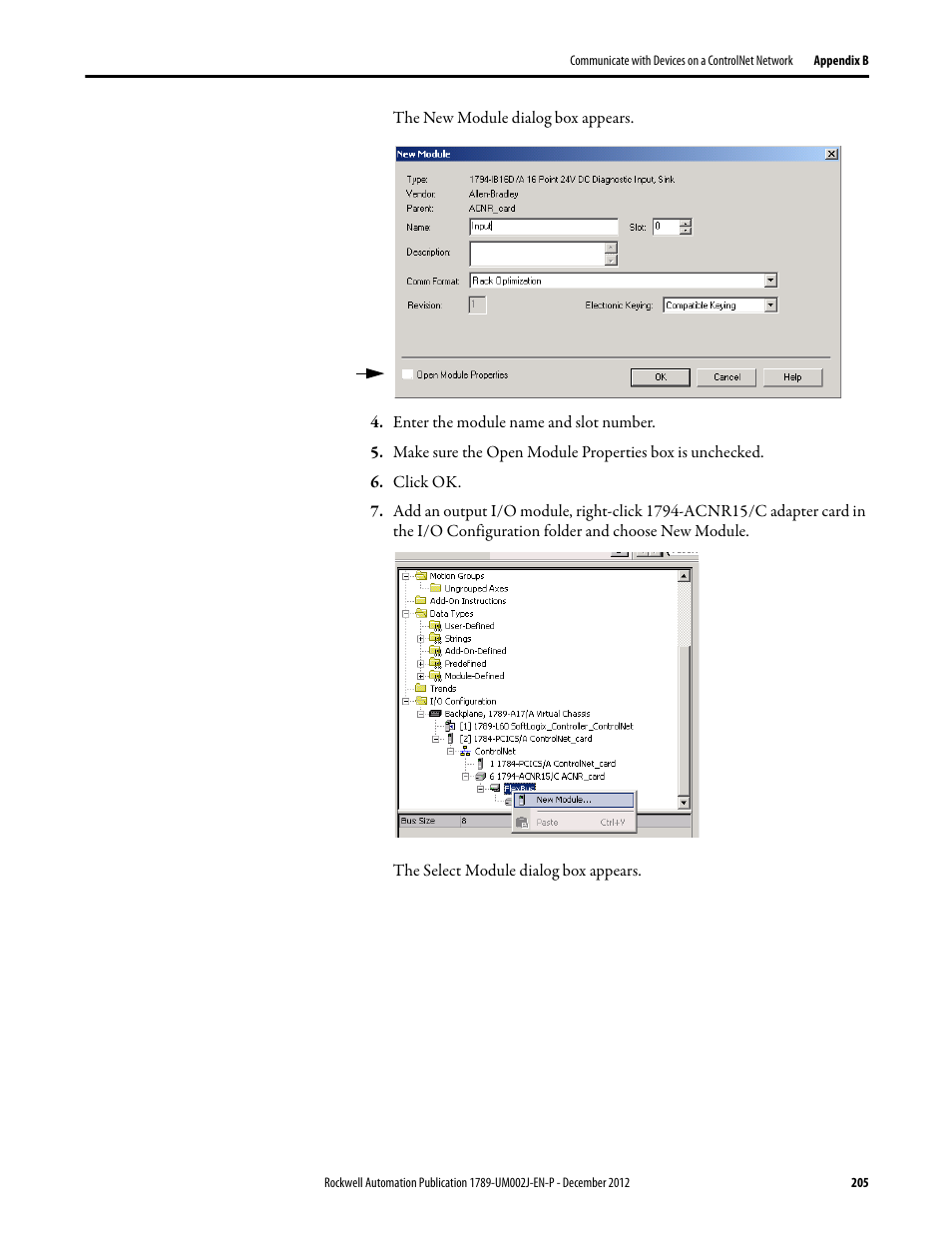 Rockwell Automation 1789-L10_L30_L60 SoftLogix 5800 System User Manual User Manual | Page 205 / 268