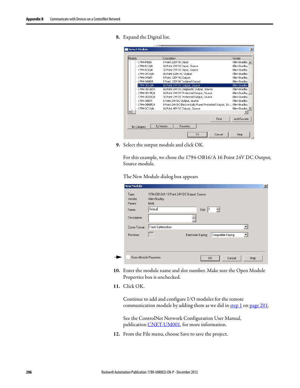 Rockwell Automation 1789-L10_L30_L60 SoftLogix 5800 System User Manual User Manual | Page 206 / 268