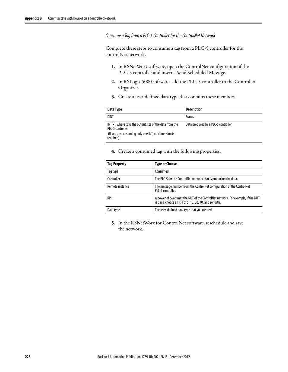 Rockwell Automation 1789-L10_L30_L60 SoftLogix 5800 System User Manual User Manual | Page 228 / 268