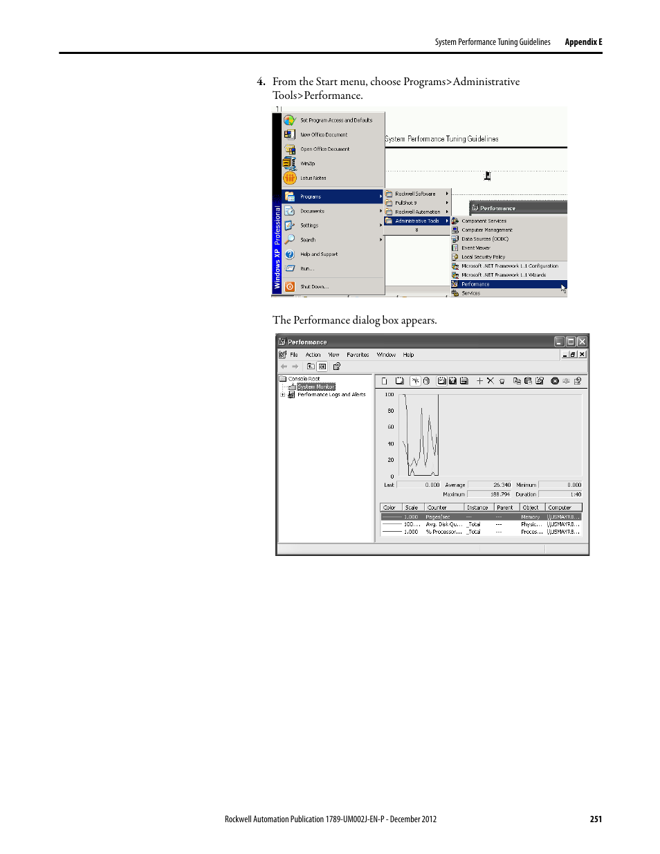 Rockwell Automation 1789-L10_L30_L60 SoftLogix 5800 System User Manual User Manual | Page 251 / 268