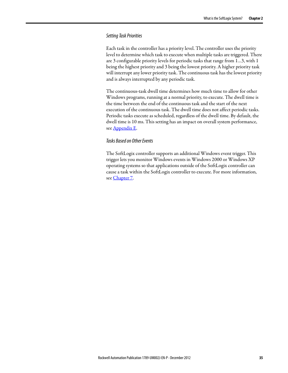 Rockwell Automation 1789-L10_L30_L60 SoftLogix 5800 System User Manual User Manual | Page 35 / 268