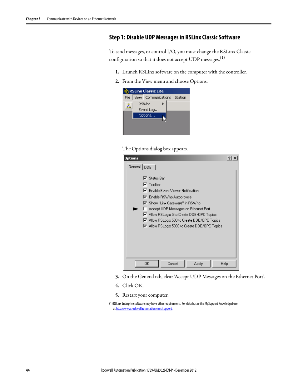 Rockwell Automation 1789-L10_L30_L60 SoftLogix 5800 System User Manual User Manual | Page 44 / 268