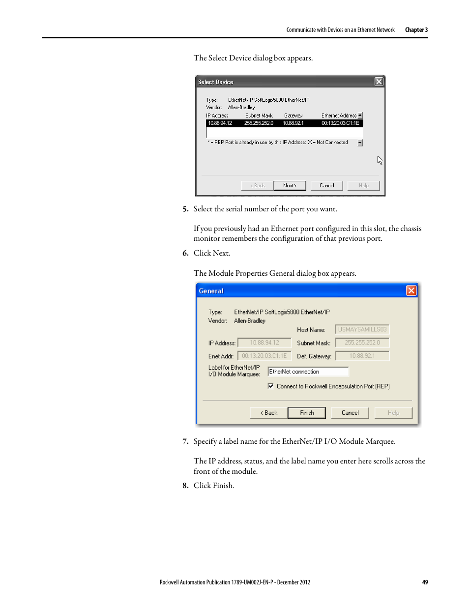 Rockwell Automation 1789-L10_L30_L60 SoftLogix 5800 System User Manual User Manual | Page 49 / 268