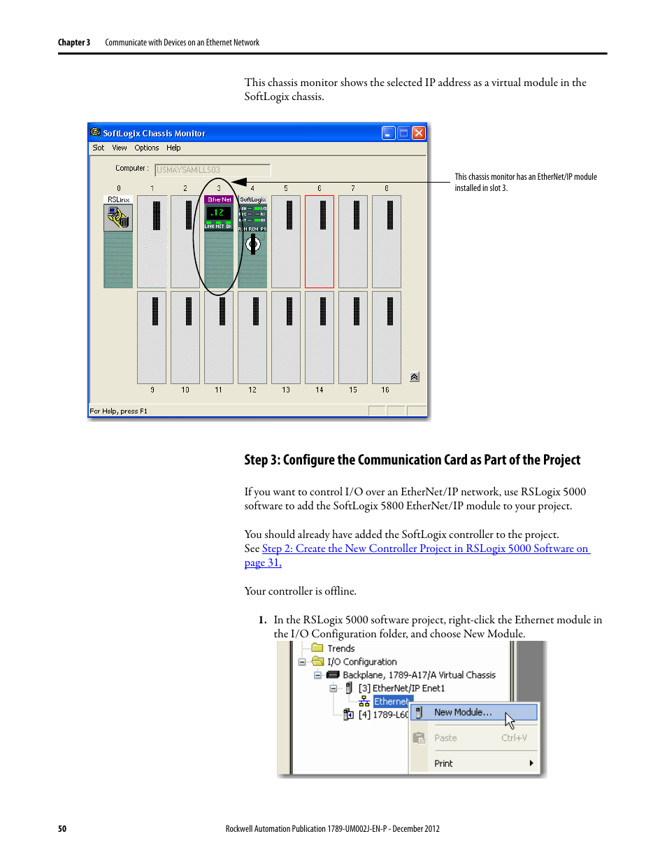 Rockwell Automation 1789-L10_L30_L60 SoftLogix 5800 System User Manual User Manual | Page 50 / 268