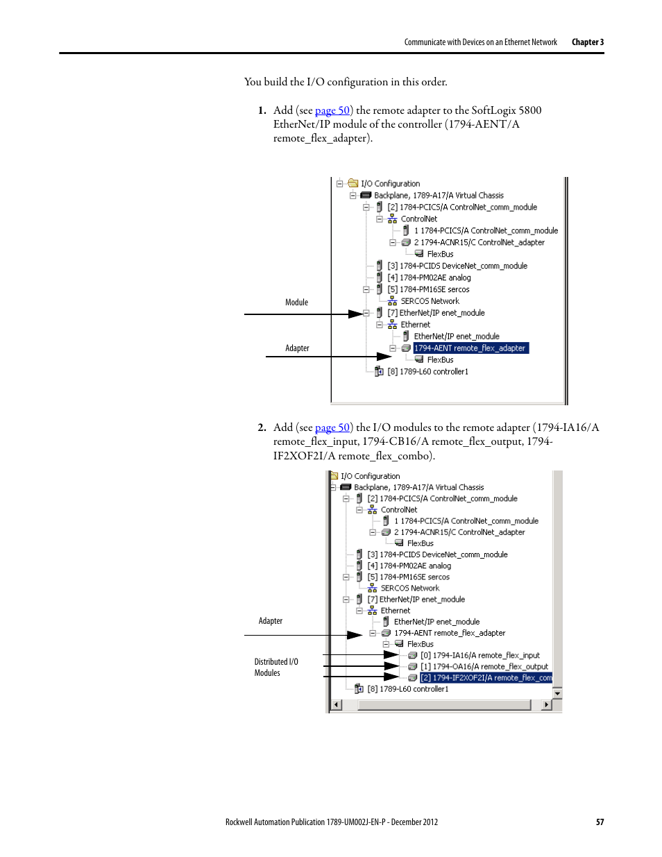 Rockwell Automation 1789-L10_L30_L60 SoftLogix 5800 System User Manual User Manual | Page 57 / 268