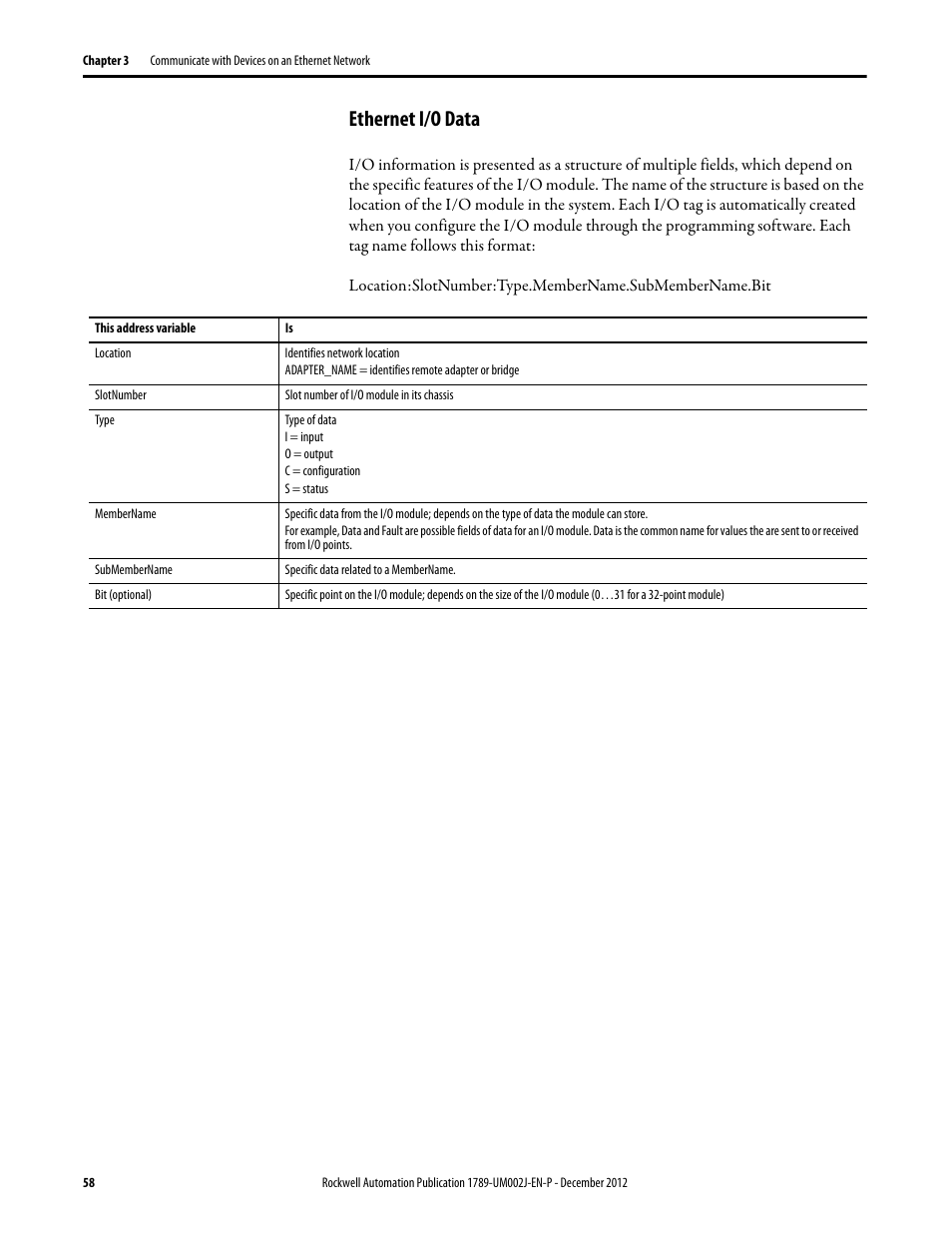Ethernet i/o data | Rockwell Automation 1789-L10_L30_L60 SoftLogix 5800 System User Manual User Manual | Page 58 / 268