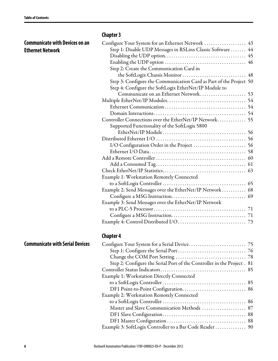 Rockwell Automation 1789-L10_L30_L60 SoftLogix 5800 System User Manual User Manual | Page 6 / 268