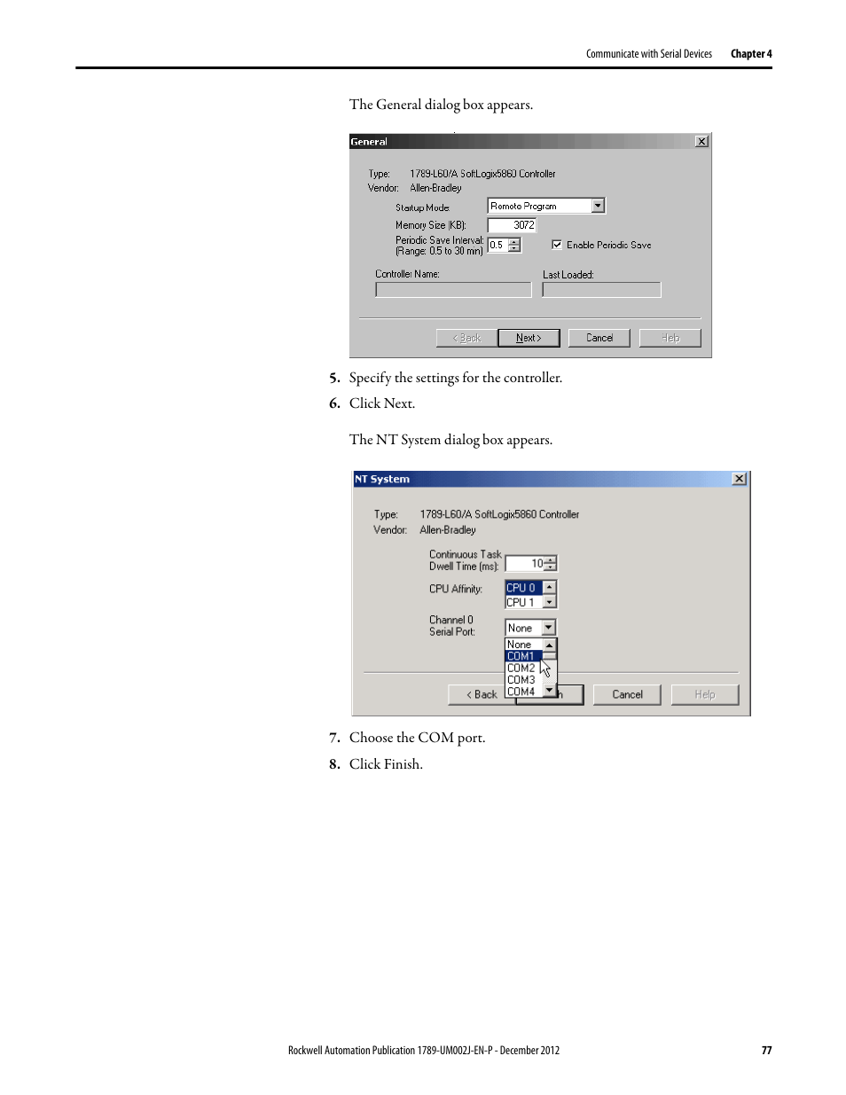 Rockwell Automation 1789-L10_L30_L60 SoftLogix 5800 System User Manual User Manual | Page 77 / 268