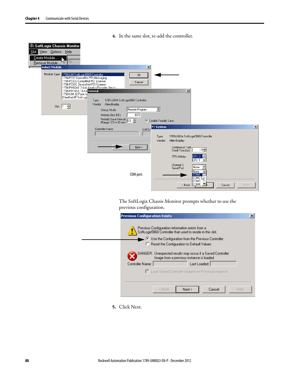 Rockwell Automation 1789-L10_L30_L60 SoftLogix 5800 System User Manual User Manual | Page 80 / 268