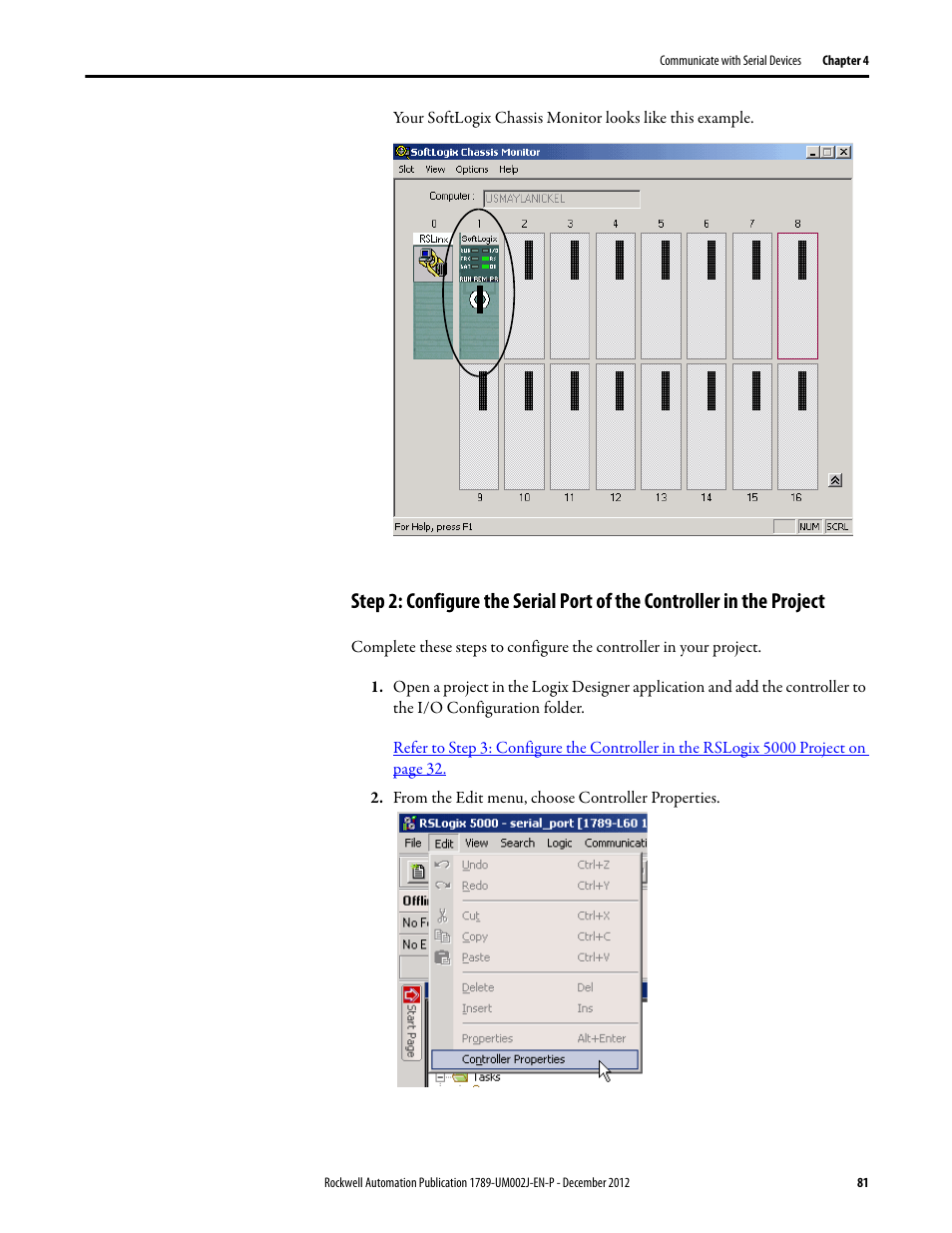 Rockwell Automation 1789-L10_L30_L60 SoftLogix 5800 System User Manual User Manual | Page 81 / 268